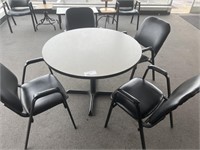 Round 42" table with 4 chairs