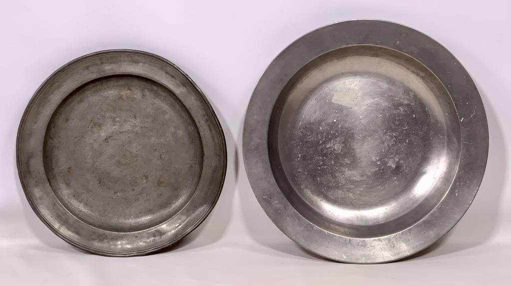 Pewter chargers - 13" & 15"