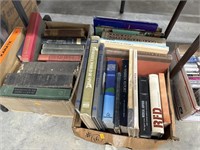 Karate book, vintage books, and misc books