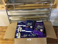 Large Box of New Sleep Over Pull-up Diapers & Rail
