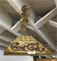 Vintage Coca Cola Coke Stained Glass Hanging Shade
