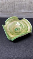 Murano Glass Dish 5.5" X 5.5"