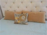 Velour Camel Color Accent Pillow