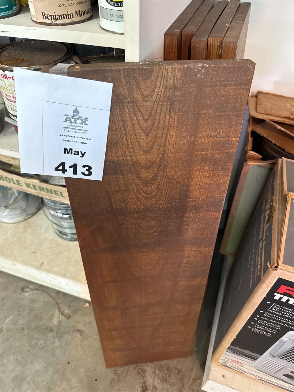 6 - 9.5” x 32” wood shelves