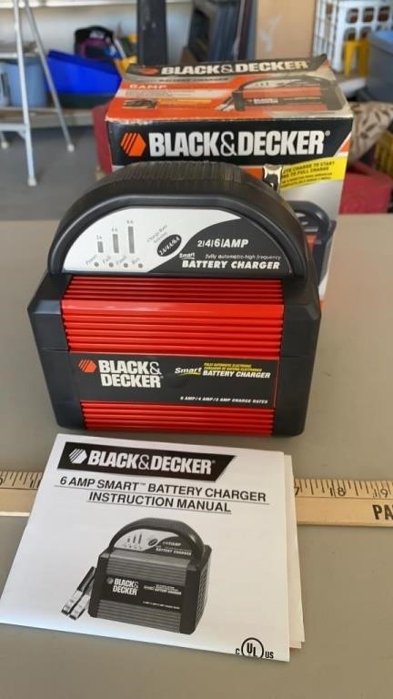 New Black & Decker 6 Amp Battery Charger