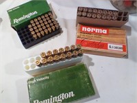 Assortment of ammo  partial boxes (see pics)