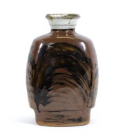 Shoji Hamada Japanese Mingei Kakiyu Glazed Vase