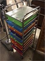 Rolling Organizer - approx. 3ft tall