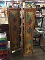 6ft Folding Indian Style Room Divider - Metal and