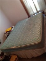 Queen size box spring/mattress, some stains