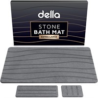 della Premium Stone Bath Mat - Super Absorbent Dia