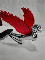 Chrome Red wings flying goddess 8x8