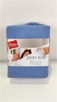 New Hanes Jersey Knit Twin Sheet Set