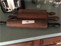 3 Primitive Rolling Pins