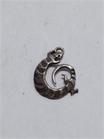 Marked Sterling Lizard Charm- 1.3g