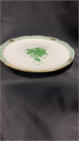 Herend Chinese Bouquet Green, 8 Canton Saucers, 5.