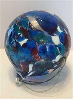 Hand blown glass ornament 6”