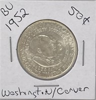 1952 BU Washington/ Carver Half Dollar