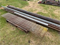 APPROX. 1.5' X 7' GRATING, MISC. RODS, PIPES