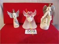 Christmas Angel Figurines / Music Box