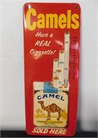 CAMEL CIGARETTES TIN SIGN THERMOMETER