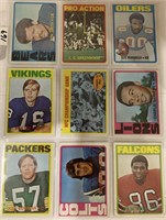 9-1972 CFL FOOTBALL cards