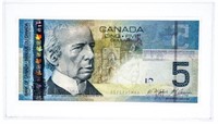 Bank of Canada 2006 $5 UNC Hockey -Museum Case