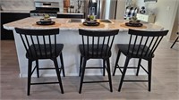 3PC COUNTER STOOLS