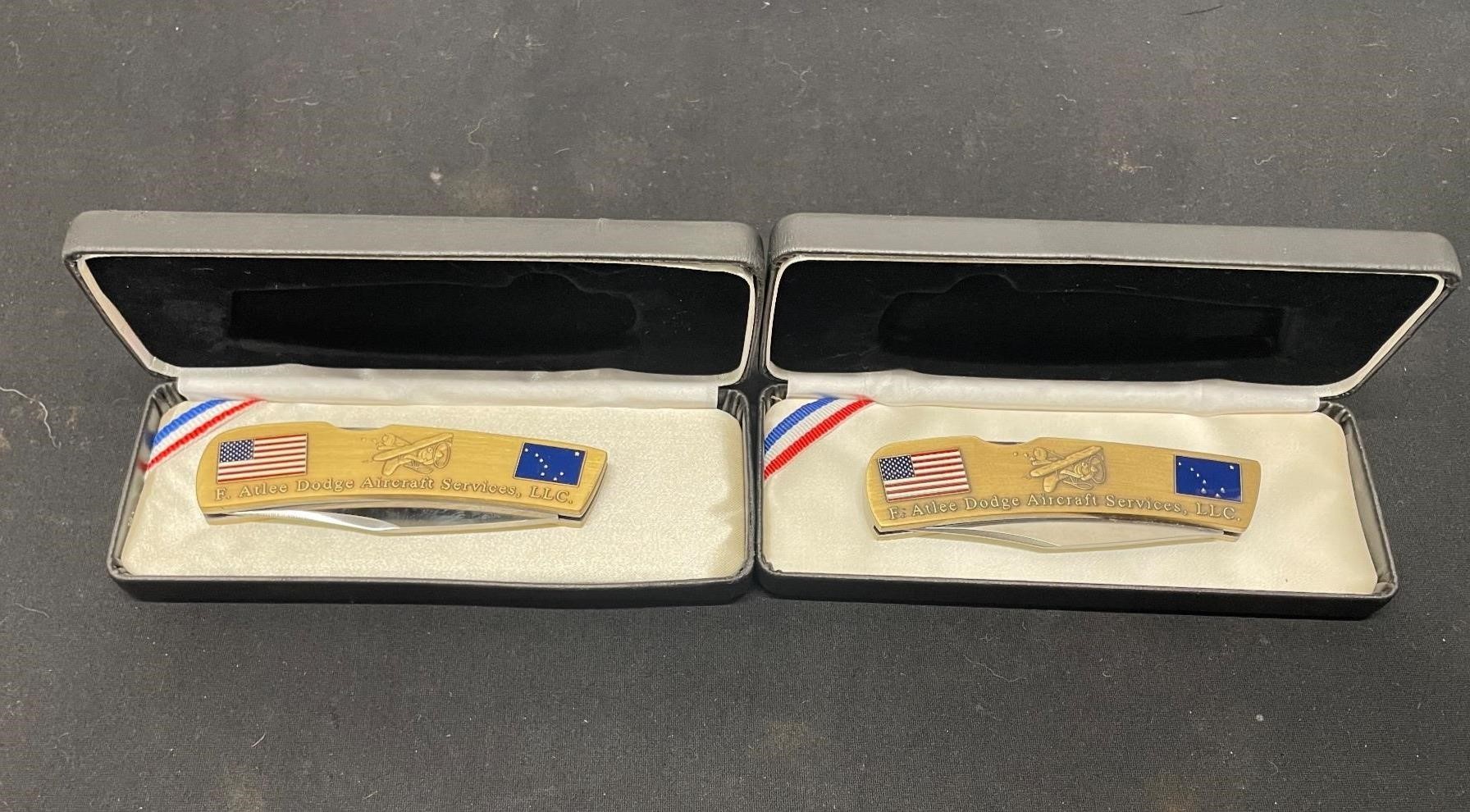 Pair Of Commemorative Knives