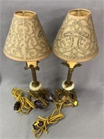 (2) Gilt Plated Accent Lights