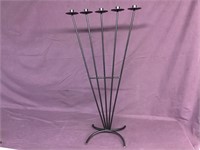34” metal candle stand