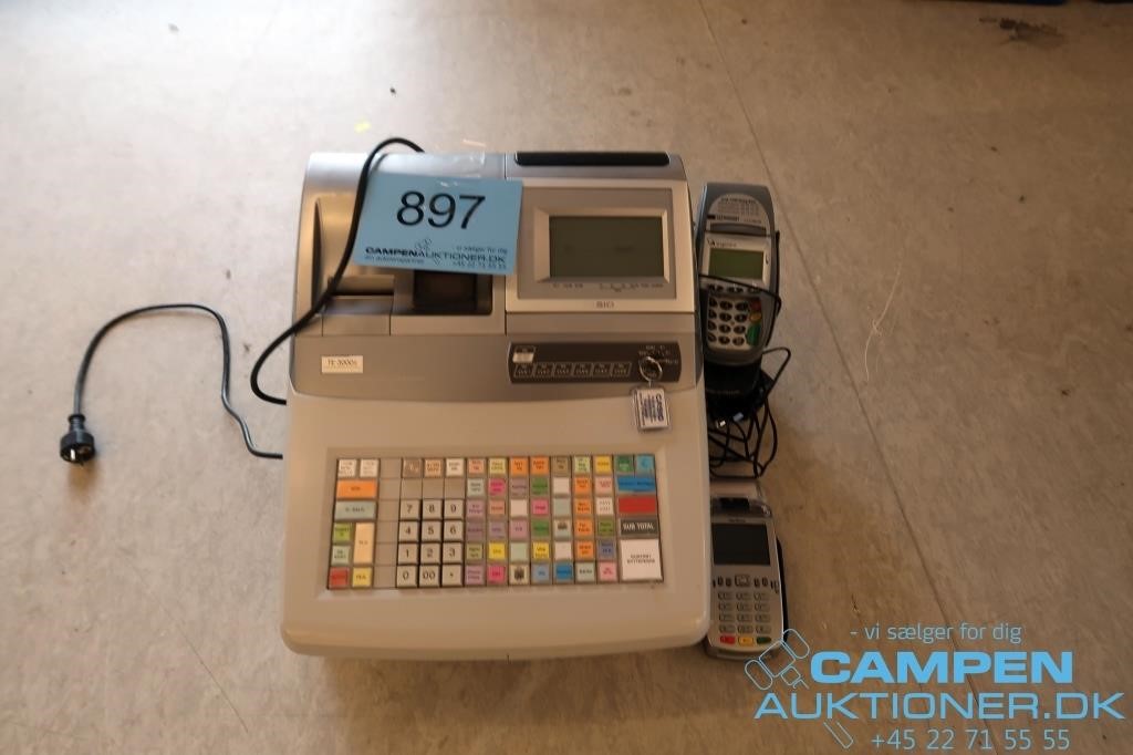 Korean træfning at klemme Casio TE-3000s kasseapparat | Campen Auktioner A/S