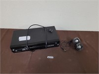 VHS/DVD plater and speakers