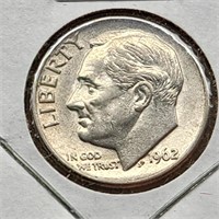 1962-D Roosevelt Dime