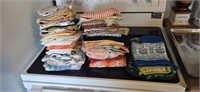 Group of dish towels and cloths