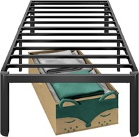Fohigor 14 Inch Twin Bed Frame, Black