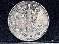 1943-S Walking Liberty Half Dollar (90% silver)