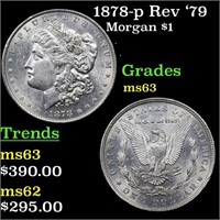 1878-p Rev '79 Morgan $1 Grades Select Unc