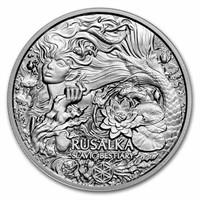 2022 2 Oz Silver Slavic Beastiary Rusalka Bu