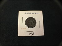 RARE 1869 Shield Nickel