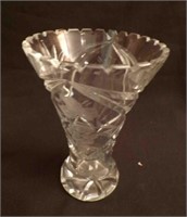 Vintage Etched Hand Cut Vase Germany