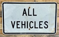 All Vehicles Road Sign
