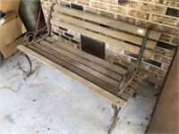 Cast Iron  Porch/Park Bench   (48" Wide)