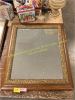 Antique Oak Wood framed Mirror