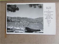 Postcard Picture Strawberry Lake CA 1940s