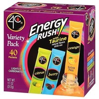 4C Energy Rush Stix, Variety 1 Pack, 40 Count