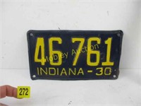 INDIANA LINCESE PLATE