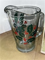 70's HOLLY BERRY PITHER & TUMBLERS