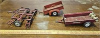 (3) Vintage Metal Truck Attachments- Including