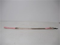 Italian Style Collection Leather Belt, Pink With